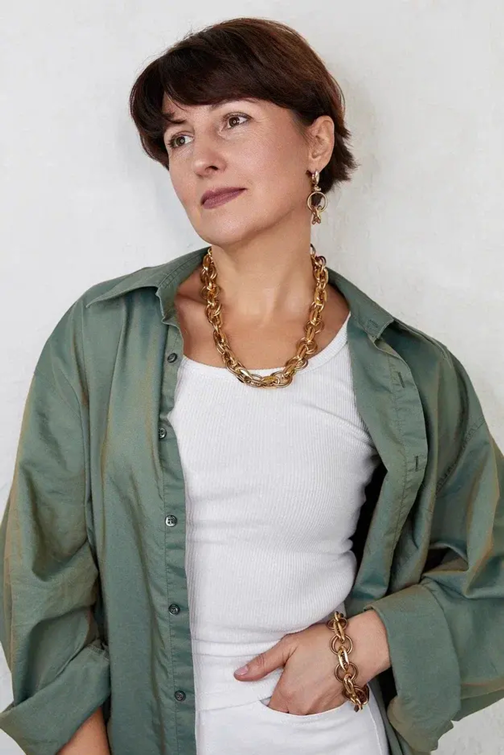 HMG 1275 Matt gold 2 см Браслет арт.1350