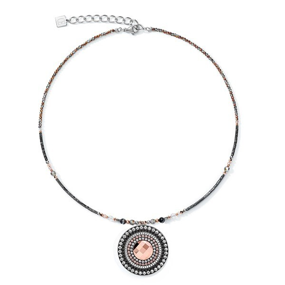 Колье Coeur de Lion Amulet Grey-Crystal 5035/10-1218