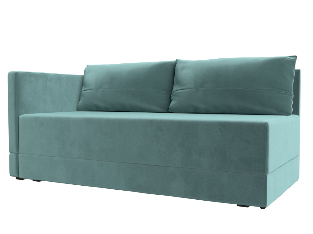 Кушетка Никас левая, Бирюзовый, Велюр, 118392L