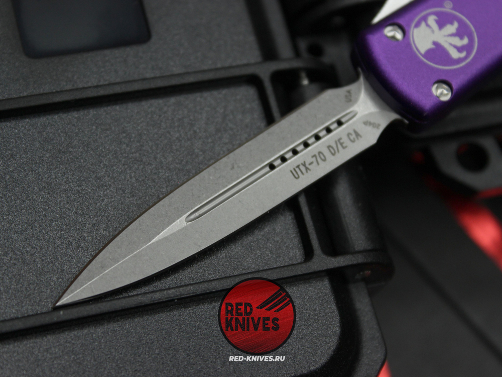 Нож Microtech UTX-70 A+++ Purple D/E - апокалиптик клинок