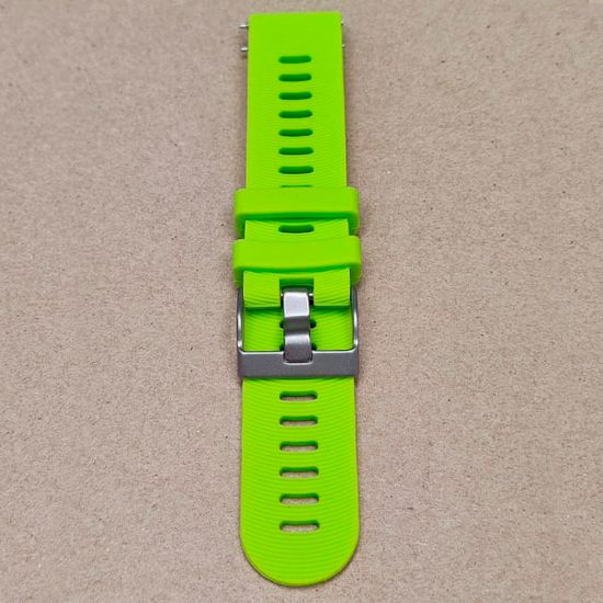 Ремешок Premium 20 мм силиконовый для Garmin Forerunner 55/245/645, Venu, Venu Sq, Venu 2 Plus, Vivoactive 3, Vivomove быстросъемный (Лайм)
