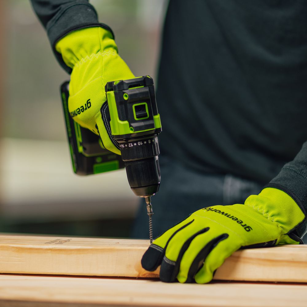 Дрель-шуруповерт акк. Greenworks DD345, 24V, б/щет, 27/45 Нм,13мм,1х2Ач,ЗУ,кор (3708307CUA)