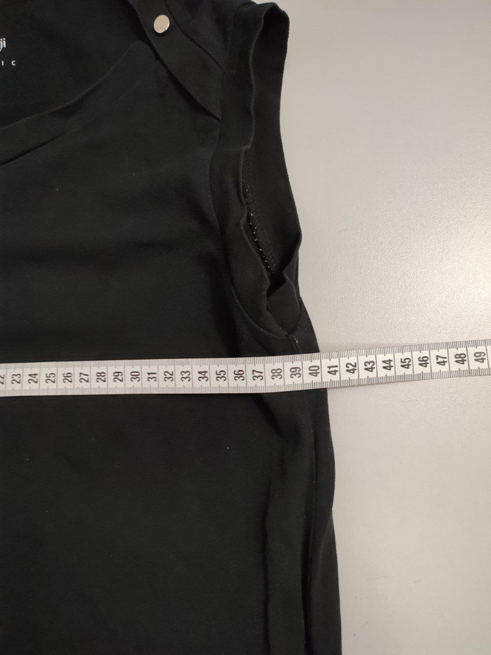 Платье Oodji без рукавов черное 44 размер