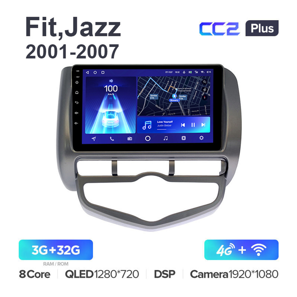 Teyes CC2 Plus 9"для Honda Fit, Jazz 2001-2007