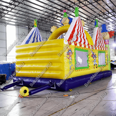 Надувной батут "Маленькие клоуны" 8*4*5.5