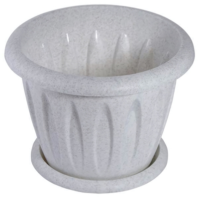 Горшок "Фелиция" 0.4 с под.мрамор