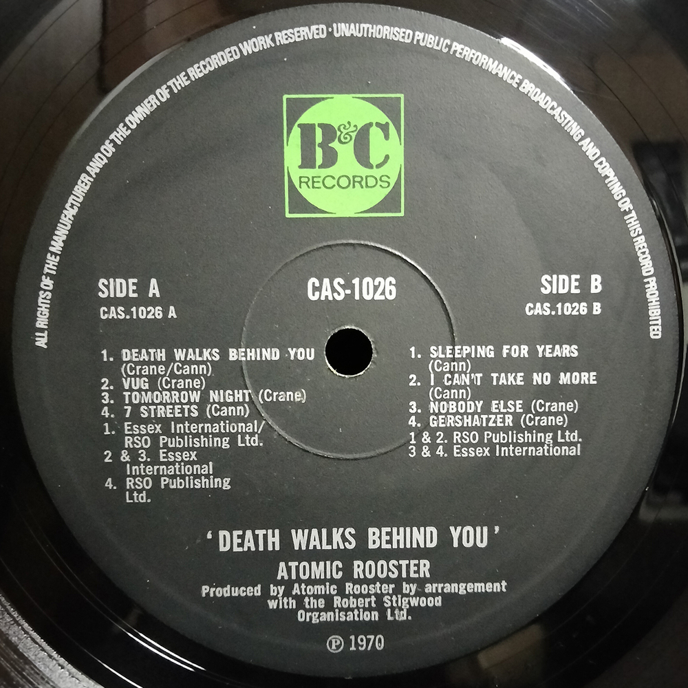 Atomic Rooster / Death Walks Behind You (LP)
