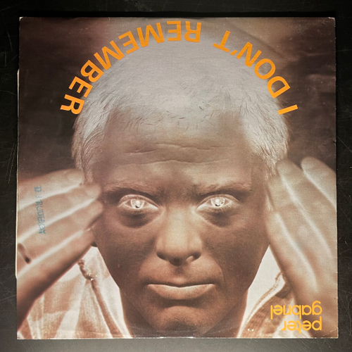Peter Gabriel ‎– I Don't Remember (Англия 1983г.) 12", 45 RPM