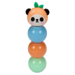 Текстовыделитель "Панда", 3 цвета с игрушкой, пастельные цвета, С-40304