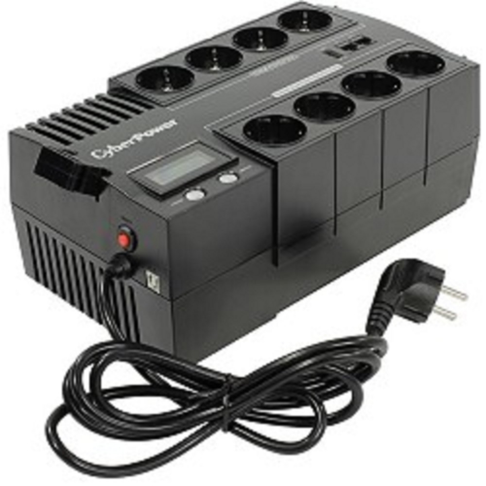 CyberPower BR700ELCD ИБП (Line-Interactive, 700VA/420W USB/RJ11/45/USB charger A (4+4 EURO))