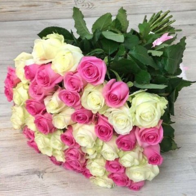 Букет микс из 51 розы (70 см)