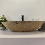 Каменная раковина из речного камня RS-63499 (66*42*16) 0124