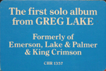 Greg Lake / Greg Lake (LP)