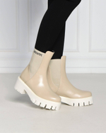 Кожаные ботильоны Patrizia Pepe - бежевый(CY9814 L011)