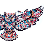 Деревянный пазл Лесная сова (M/180) (Chapa), деталей 180, размер 58х33 см