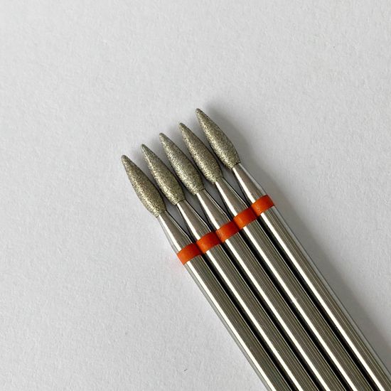 Алмазная насадка красная насечка, Казань КМИЗ 856.104.243.080.023