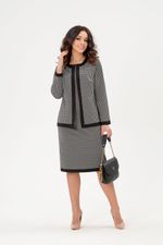 Костюм-двойка Марлен Serenada серо-черный (Акция)