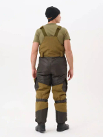 Зимний мужской костюм Onerus "Горный -45" (Брезент/Таслан), Полукомбинезон, Хаки