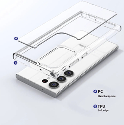 Усиленный двухкомпонентный чехол на смартфон Samsung Galaxy S23 Ultra, серии Ultra Hybrid из TPU от Caseport