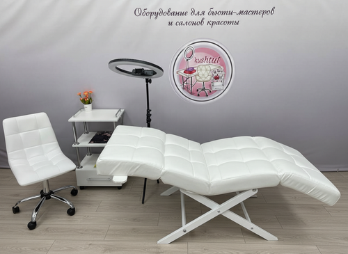 Комплект по наращиванию ресниц (анатомическая кушетка с регулировками изголовья и ног) №32