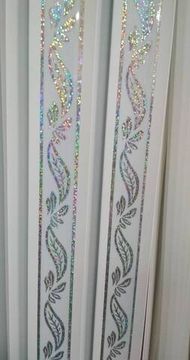 Плинтус ПВХ Серебряный лист  3 м