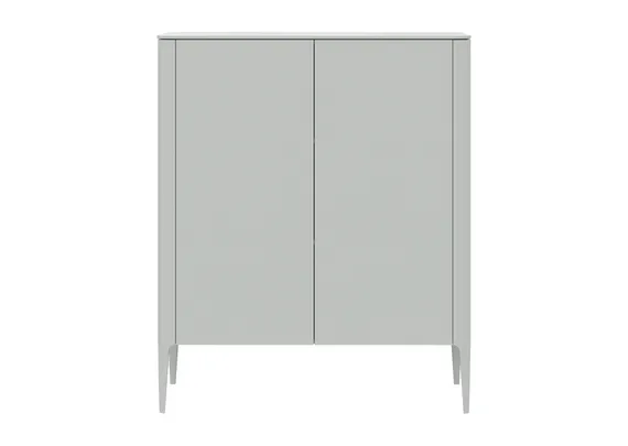 Шкаф Type 2 двери низкий (светло-серый)