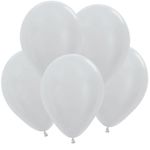 Шар (12"/30 см) Серебро (481), перламутр 20 шт.