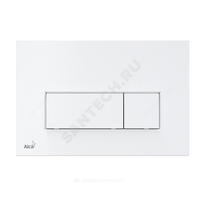 Кнопка для инсталляции белая глянцевая Alca Plast M570