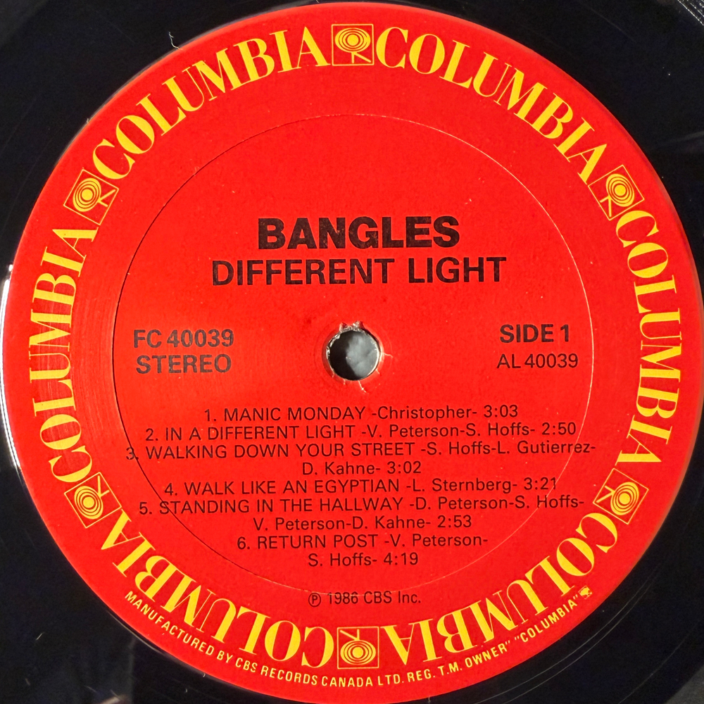 Bangles ‎– Different Light (Канада 1986г.)