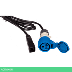 Шнур питания Lanmaster LAN-PP9F/20-2.5-BK черный