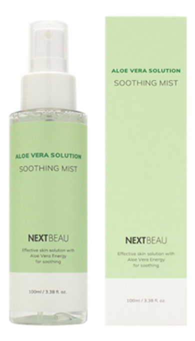 NEXTBEAU Мист с экстрактом алоэ успокаивающий - aloe vera solution soothing mist, 100мл