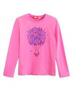 Лонгслив для девочки р.128 розовый 61194