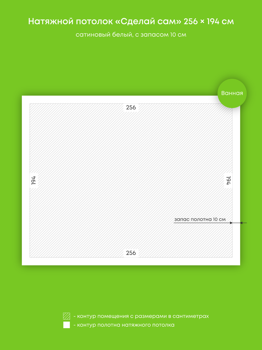 Натяжные потолки 5 м2, 3.8 м2