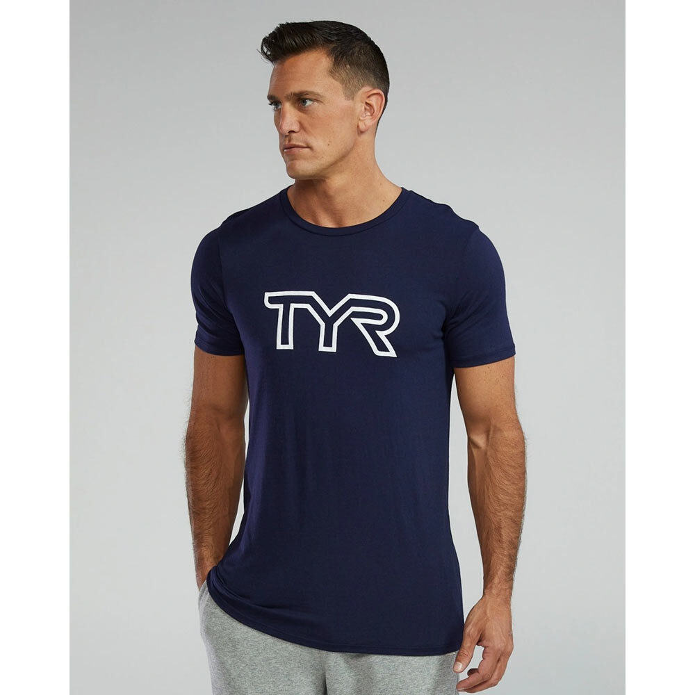 Футболка мужская TYR MEN'S ULTRASOFT LIGHTWEIGHT BIG LOGO-R28173-401