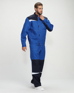 Костюм Строй-2 CH МВО (тк.Смесовая,280) п/к, васильковый/т.синий