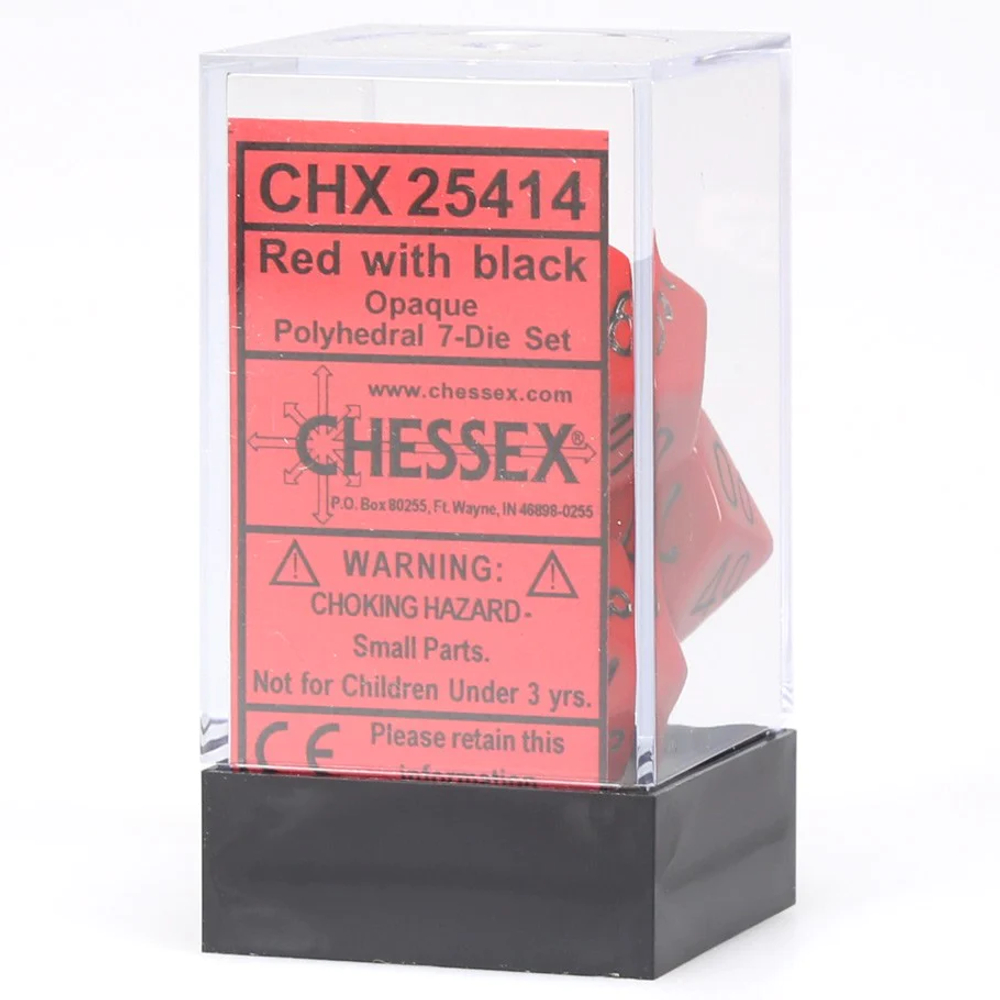 Chessex 7-dice set Red/Black