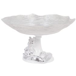 Фруктовница-конфетница Ирис Визир Античное Серебро