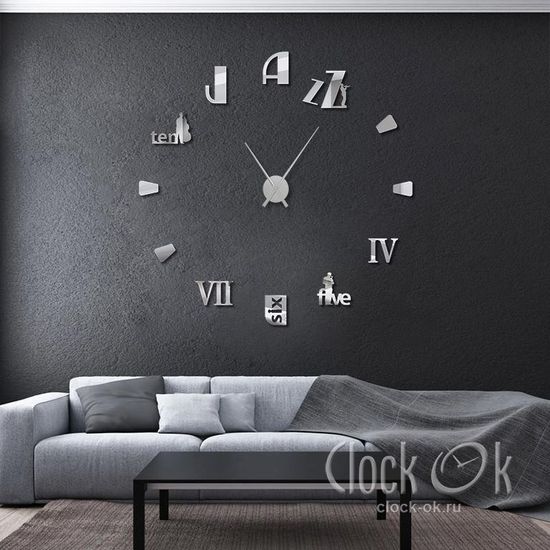 Настенные 3D часы Jazz