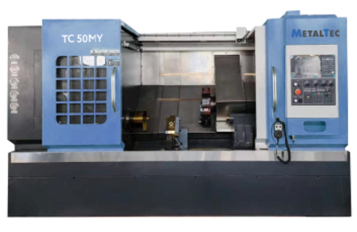 Токарный станок чпу с наклонной станиной и осью Y MetalTec ТС 50MY