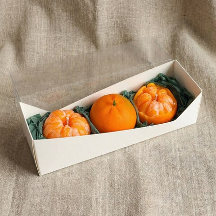 Набор "Свечи-мандарины", 3 шт.