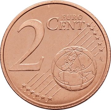 2 евроцента 2016 Испания (2 euro cent)
