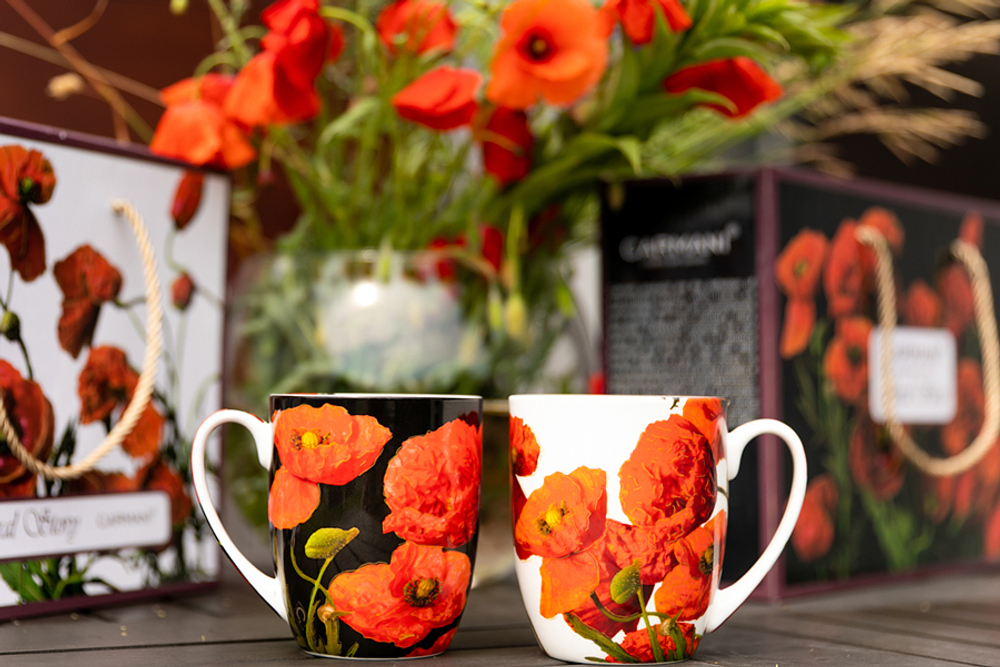 Набор кружек 2шт 380мл Carmani Маки