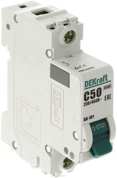Выключатель автоматический 1П 50А DEKraft
