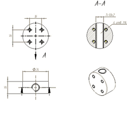 Гайка трапецеидальная TR10x2 (бронза)