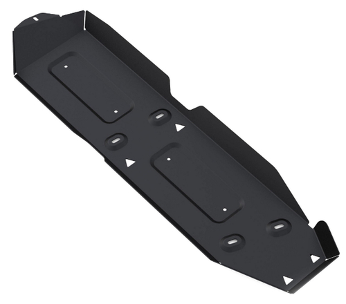 Защита топливного бака Rival для Volkswagen Amarok (V - 2.0D) 2010-2016/Volkswagen Amarok I рестайлинг (V - 2.0D; 3.0D) 2016-н.в., сталь 1.8 мм, с крепежом, штампованная, 111.5821.1