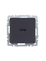 BRITE Розетка HDMI РHDMI-0-БрГ графит IEK