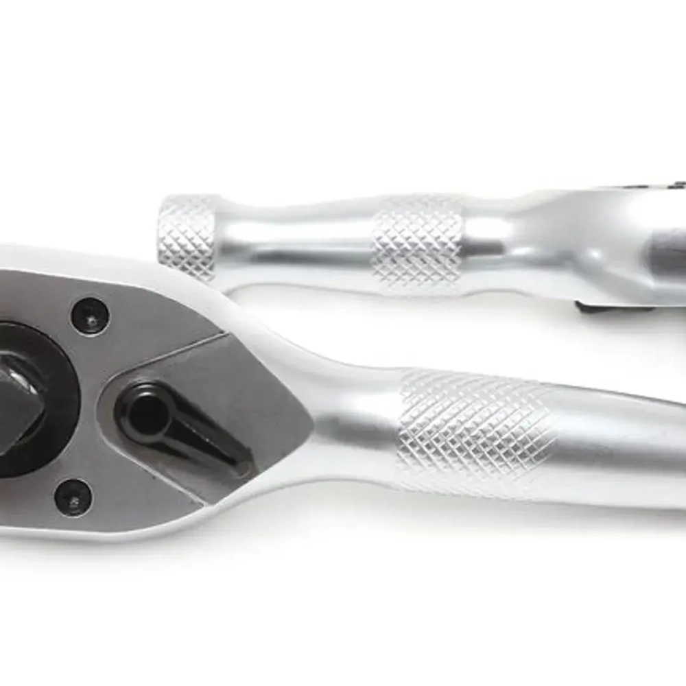 Трещотка реверсивная короткая двухсторонняя с накаткой 3/8''-1/2''(72зуб., L-130мм) RockForce##Rock FORCE RF-803344