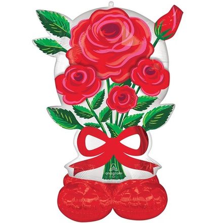 Ростовой шар "Букет красных роз"