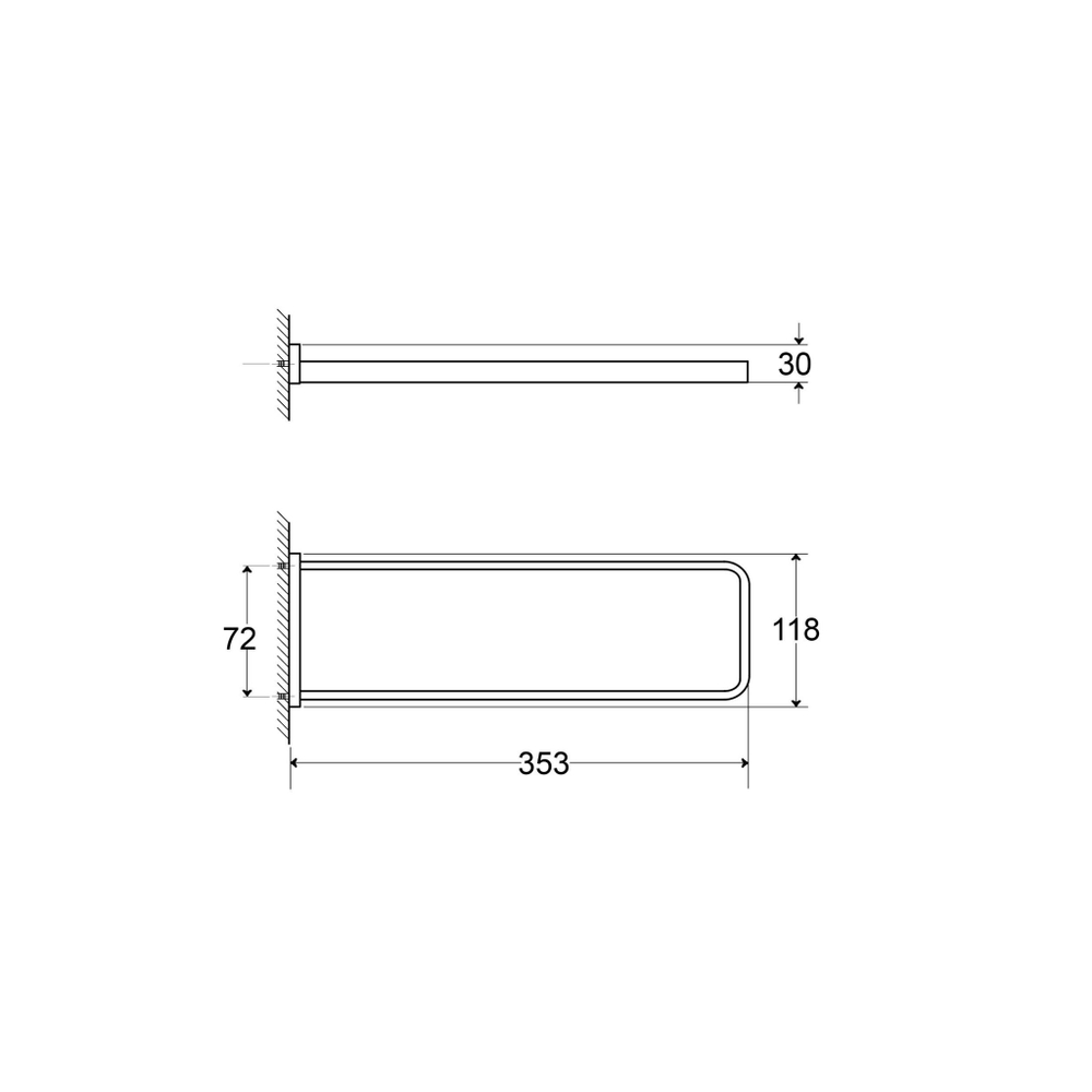 Steinberg Серия 420 Держатель для полотенца, из латуни, хром 450 2550