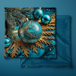 Подушка декоративная Новогодняя Бирюза 0911.01.115